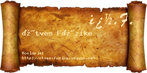 Ötves Füzike névjegykártya